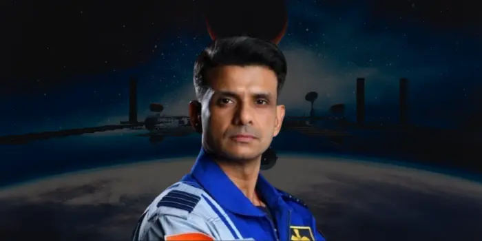 कैप्टन शुभ्रांशु शुक्ला Ax-4 मिशन के तहत ISS के लिए रवाना होते हुए